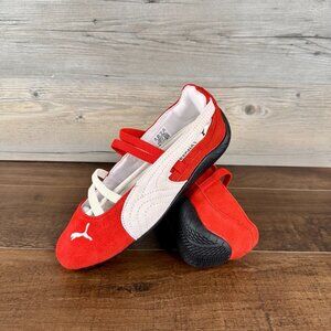 PUMA Speedcat Ballet SD Womens Size 7.5 For All Time Red White Black 401287 07